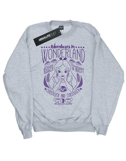 Sports Grey - Front - Disney Boys Alice In Wonderland Adventures Sweatshirt