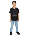Black - Close up - Avengers Infinity War Boys Black Panther Cotton T-Shirt
