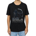 Black - Front - Avengers Infinity War Boys Black Panther Cotton T-Shirt