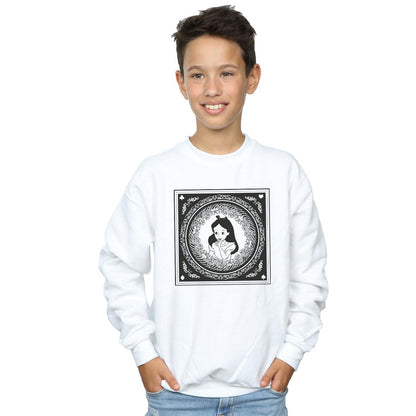 White - Back - Disney Boys Alice In Wonderland Box Sweatshirt