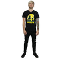 Black - Side - Avengers Infinity War Mens Black Widow Cotton T-Shirt