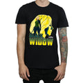 Black - Front - Avengers Infinity War Mens Black Widow Cotton T-Shirt