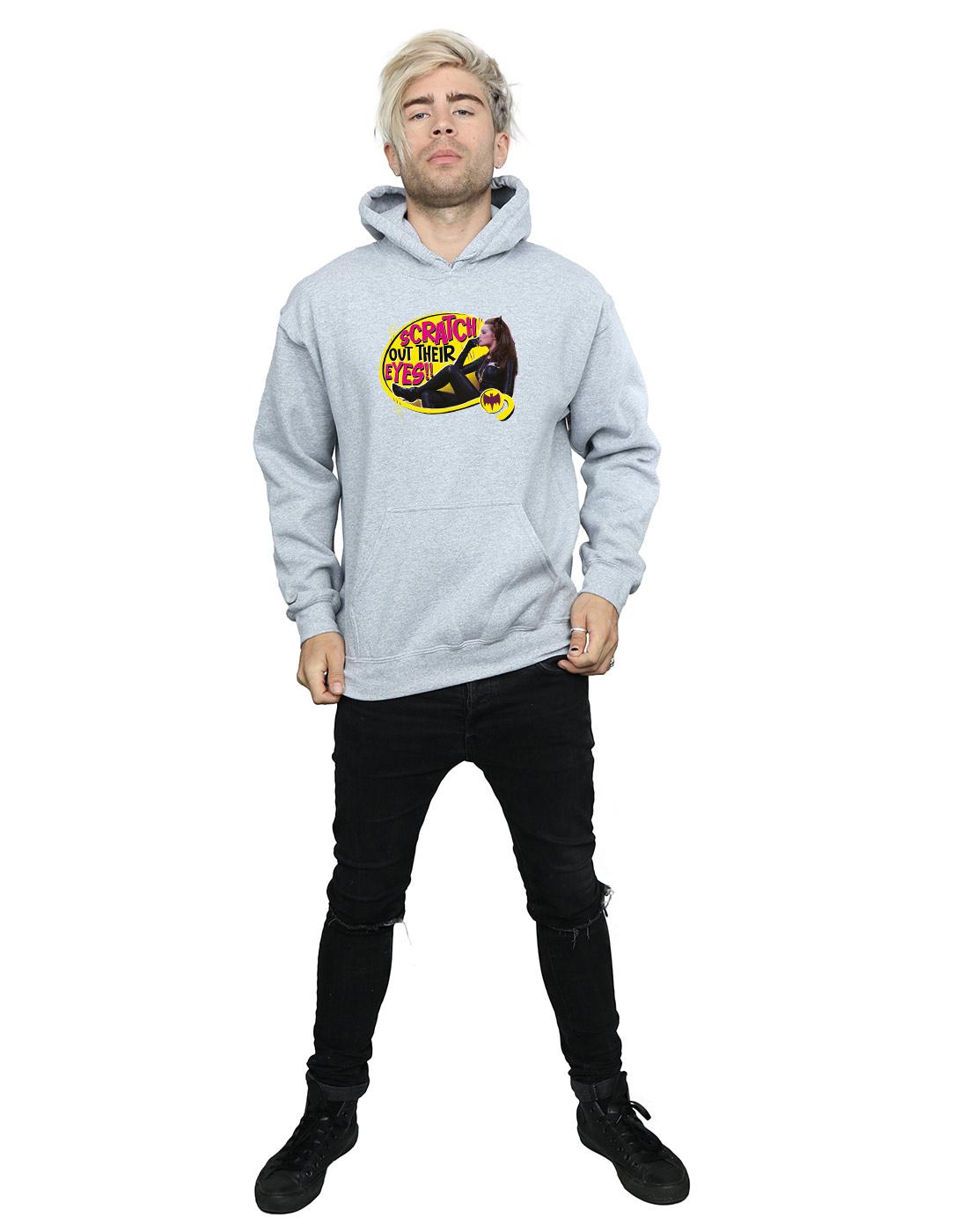 Sports Grey - Lifestyle - DC Comics Mens Batman TV Series Catwoman Scratch Hoodie