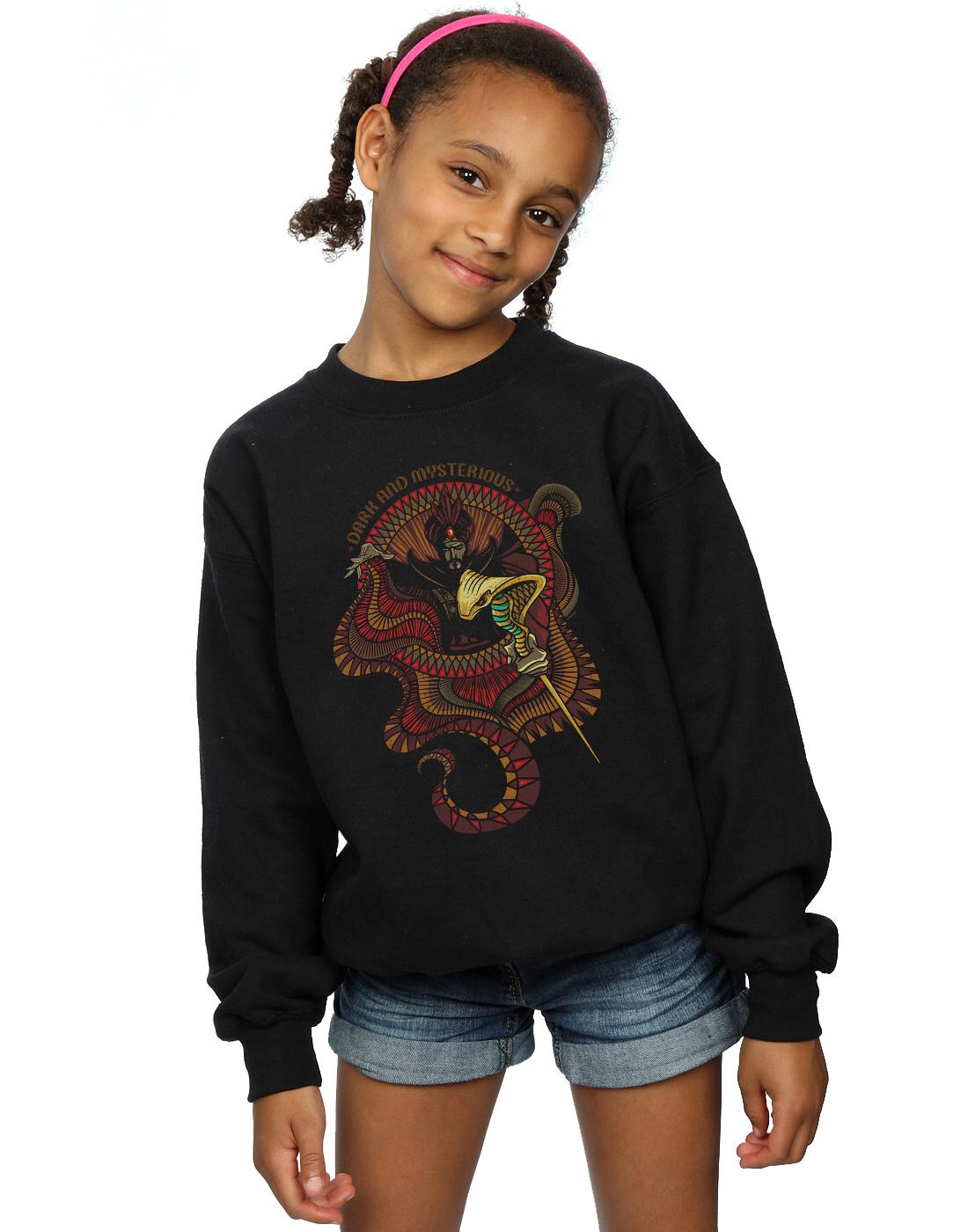 Black - Back - Disney Girls Aladdin Movie Jafar Dark And Mysterious Sweatshirt
