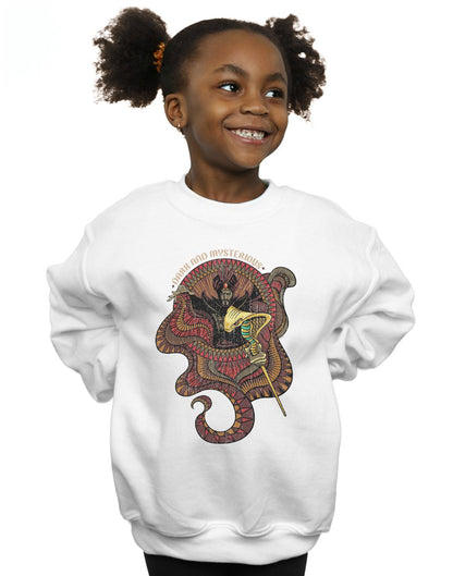 White - Back - Disney Girls Aladdin Movie Jafar Dark And Mysterious Sweatshirt