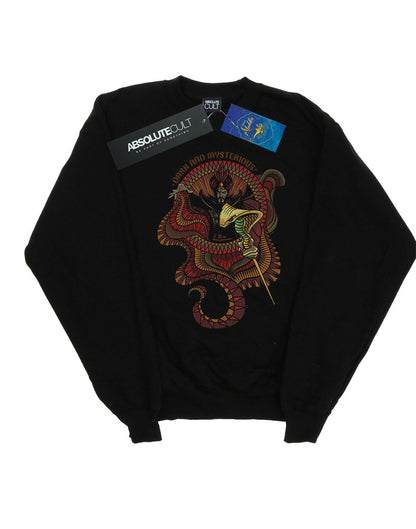 Black - Front - Disney Girls Aladdin Movie Jafar Dark And Mysterious Sweatshirt