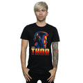 Black - Back - Avengers Infinity War Mens Thor Cotton T-Shirt