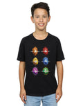 Black - Back - Avengers Infinity War Boys Infinity Stones Cotton T-Shirt