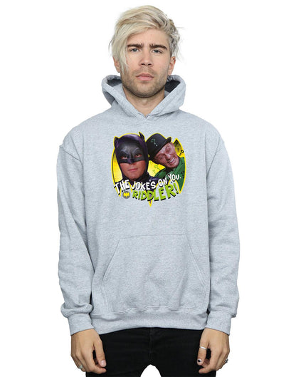 Sports Grey - Front - DC Comics Mens Batman TV Series The Riddler Joke Hoodie