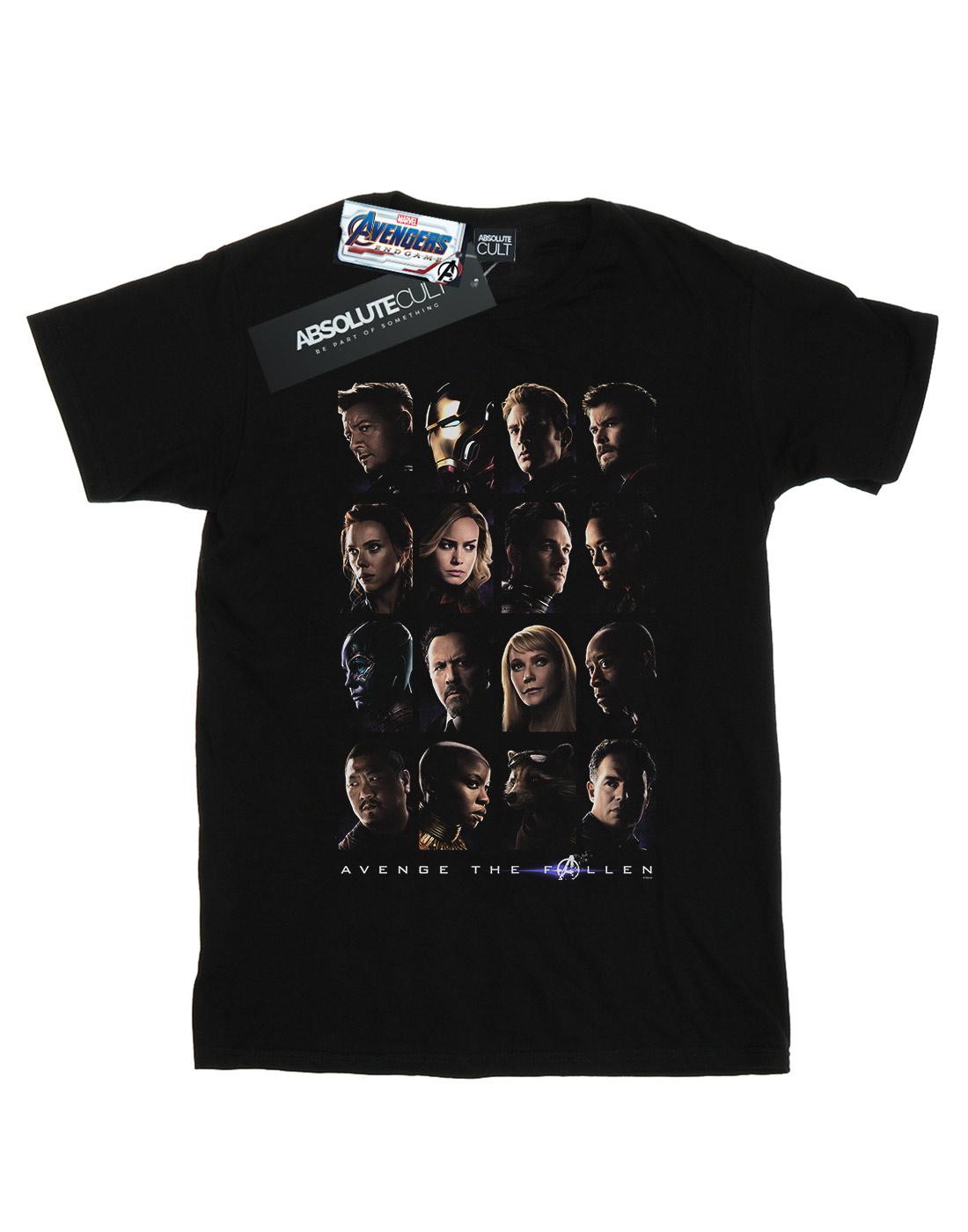 Black - Front - Marvel Girls Avengers Endgame We Avenge The Fallen Cotton T-Shirt