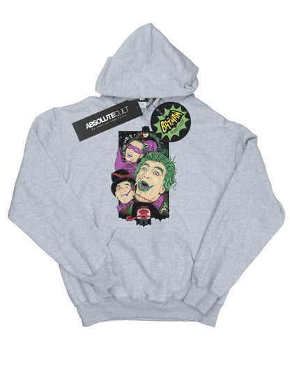 Sports Grey - Front - DC Comics Mens Batman TV Series Rogues Gallery Hoodie