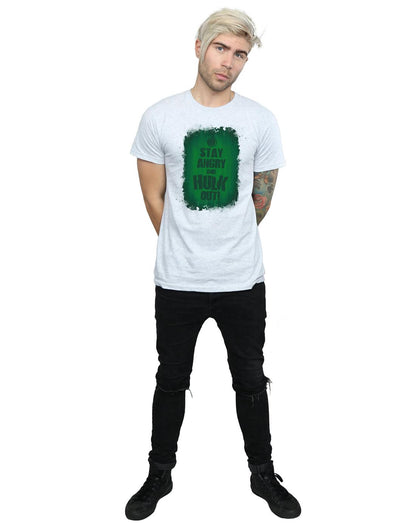 Sports Grey - Lifestyle - Marvel Mens Hulk Stay Angry T-Shirt