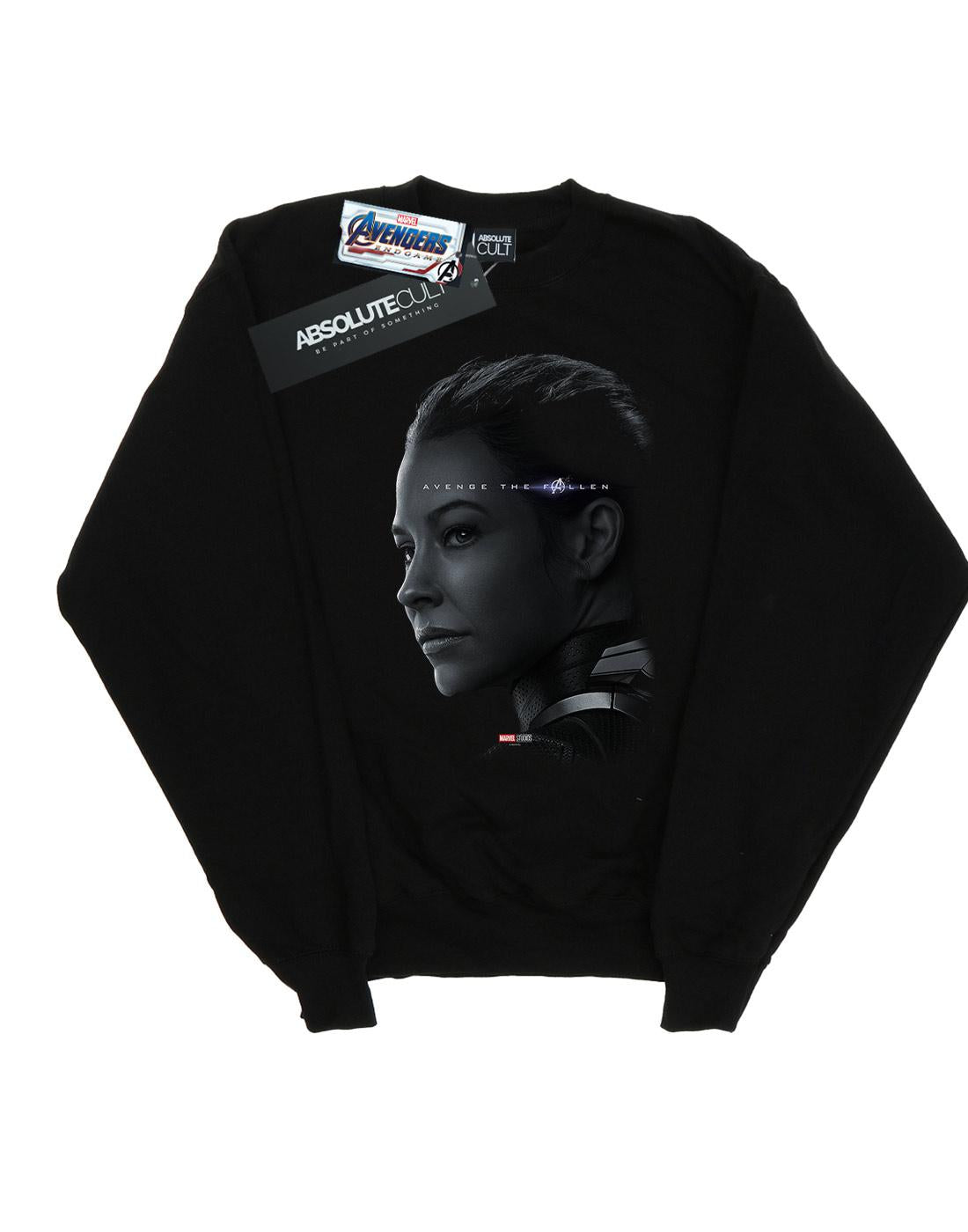 Black - Front - Marvel Mens Avengers Endgame Avenge The Fallen The Wasp Cotton Sweatshirt