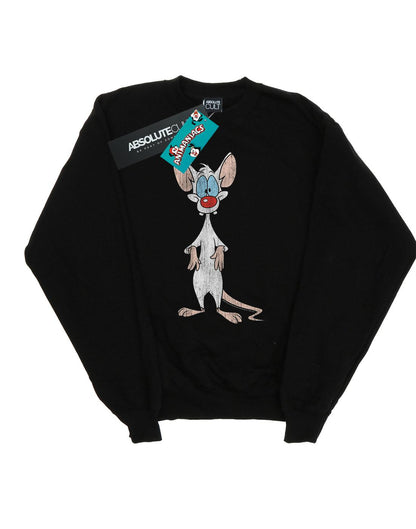 Black - Front - Animaniacs Boys Pinky Classic Pose Sweatshirt