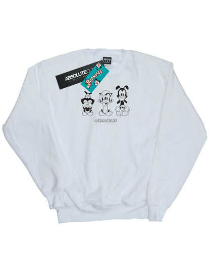 White - Front - Animaniacs Boys Three Evils Sweatshirt