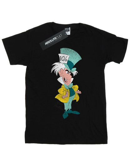 Black - Front - Disney Boys Alice In Wonderland Mad Hatter Classic T-Shirt