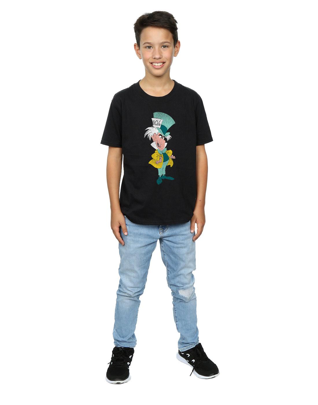 Black - Lifestyle - Disney Boys Alice In Wonderland Mad Hatter Classic T-Shirt