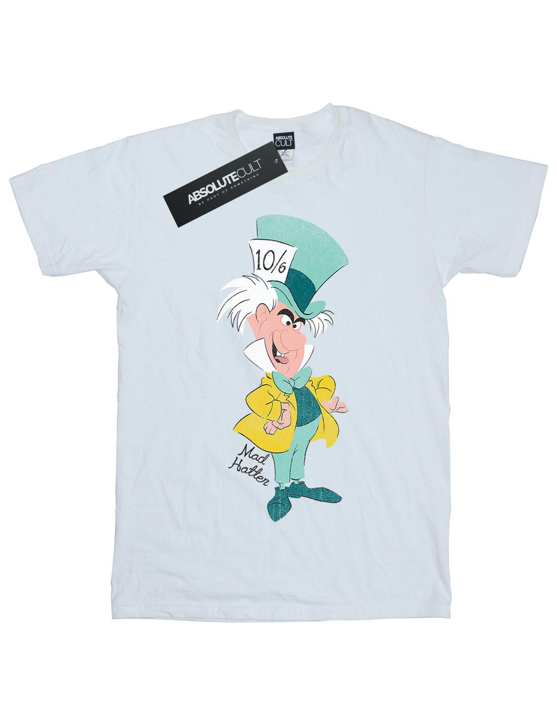 White - Front - Disney Boys Alice In Wonderland Mad Hatter Classic T-Shirt