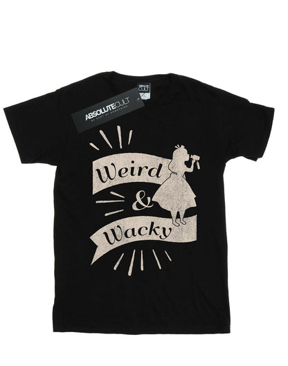 Black - Front - Disney Boys Alice In Wonderland Weird And Wacky T-Shirt