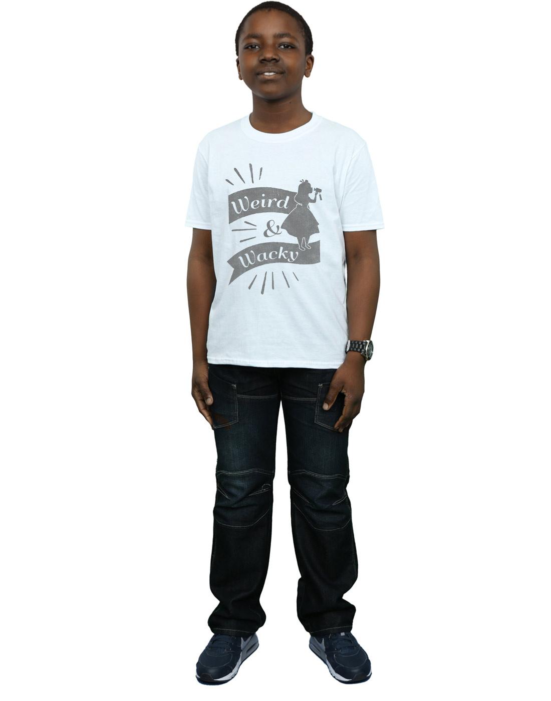 White - Lifestyle - Disney Boys Alice In Wonderland Weird And Wacky T-Shirt