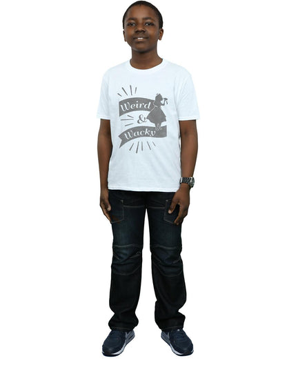 White - Lifestyle - Disney Boys Alice In Wonderland Weird And Wacky T-Shirt