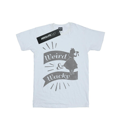 White - Front - Disney Boys Alice In Wonderland Weird And Wacky T-Shirt