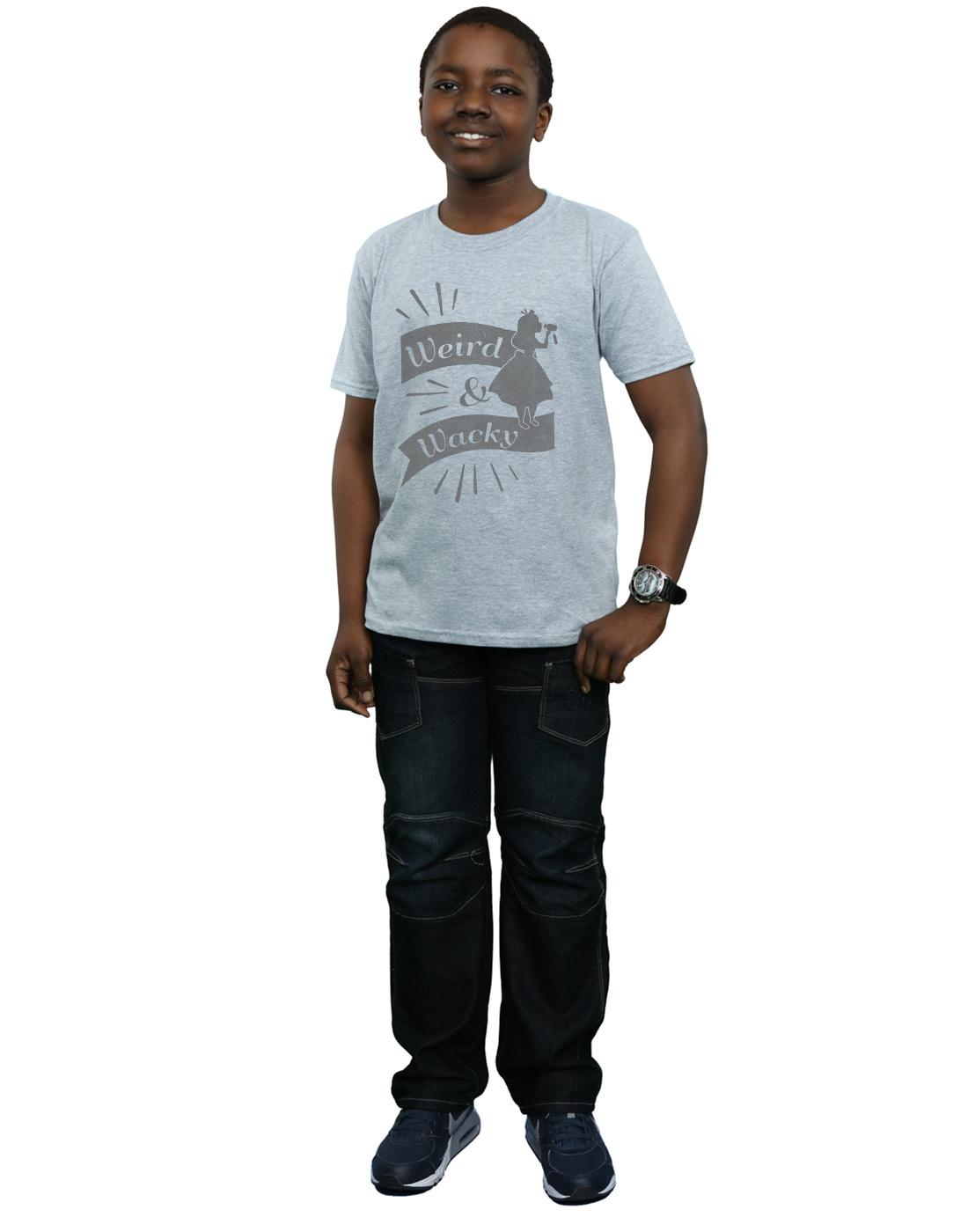 Sports Grey - Lifestyle - Disney Boys Alice In Wonderland Weird And Wacky T-Shirt