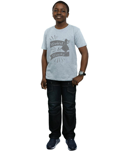 Sports Grey - Lifestyle - Disney Boys Alice In Wonderland Weird And Wacky T-Shirt