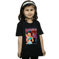 Black - Back - Aladdin Girls Jasmine Montage Cotton T-Shirt