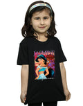 Black - Lifestyle - Aladdin Girls Jasmine Montage Cotton T-Shirt