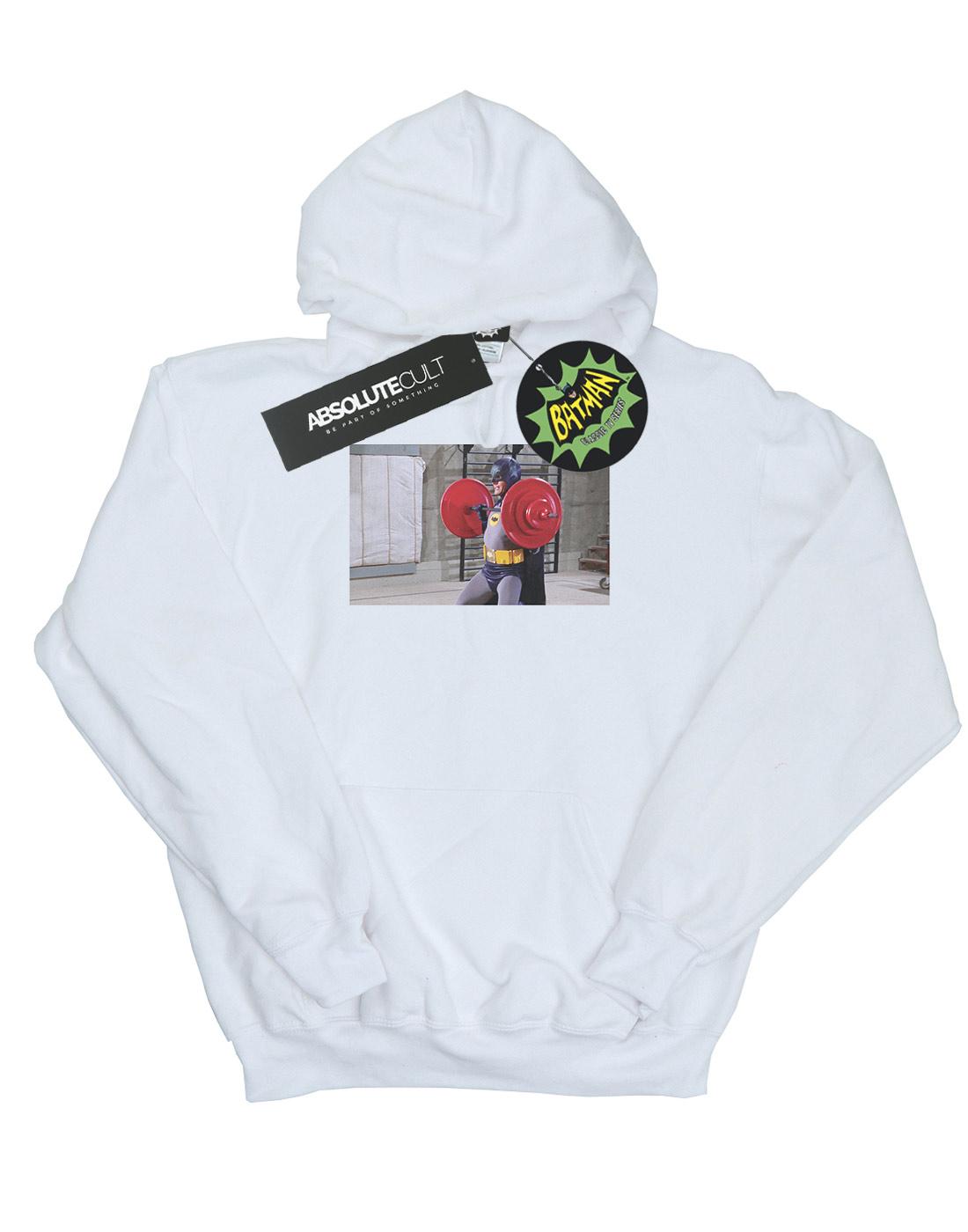 White - Front - DC Comics Mens Batman TV Series Bat Gains Hoodie