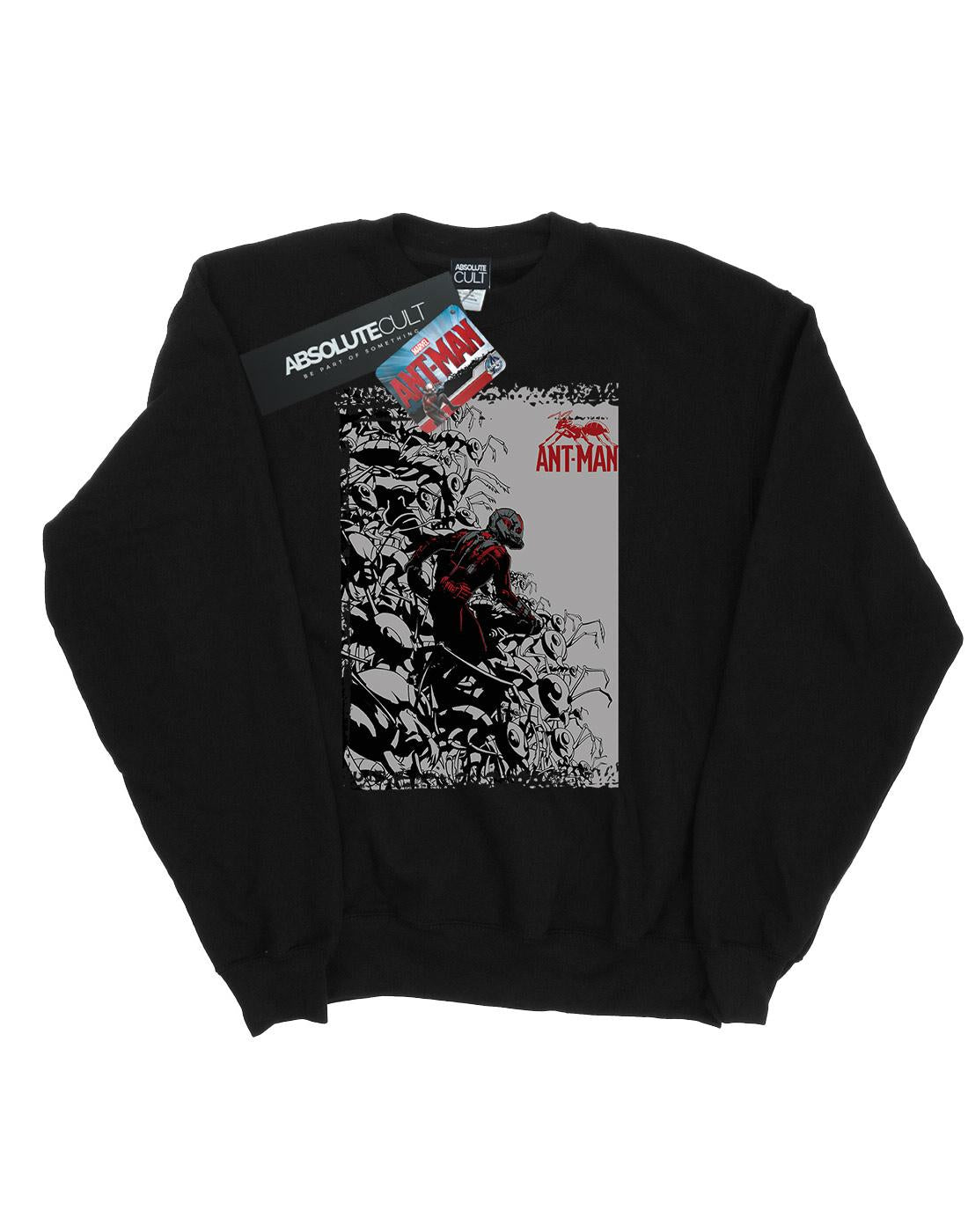 Black - Front - Marvel Boys Ant-Man Army Sweatshirt