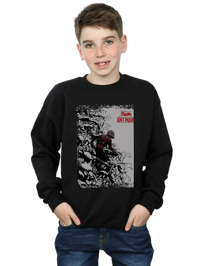 Black - Back - Marvel Boys Ant-Man Army Sweatshirt