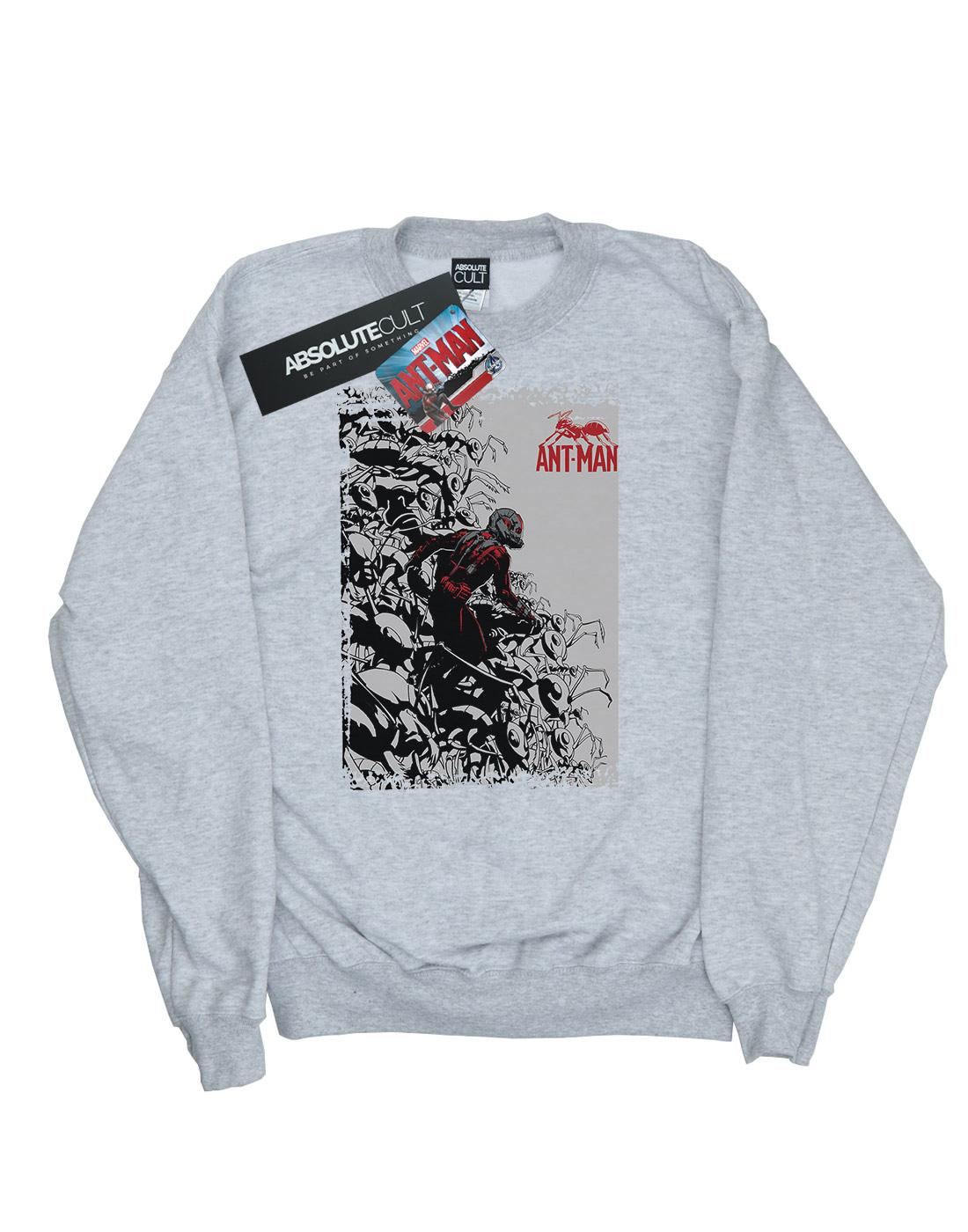 Sports Grey - Front - Marvel Boys Ant-Man Army Sweatshirt