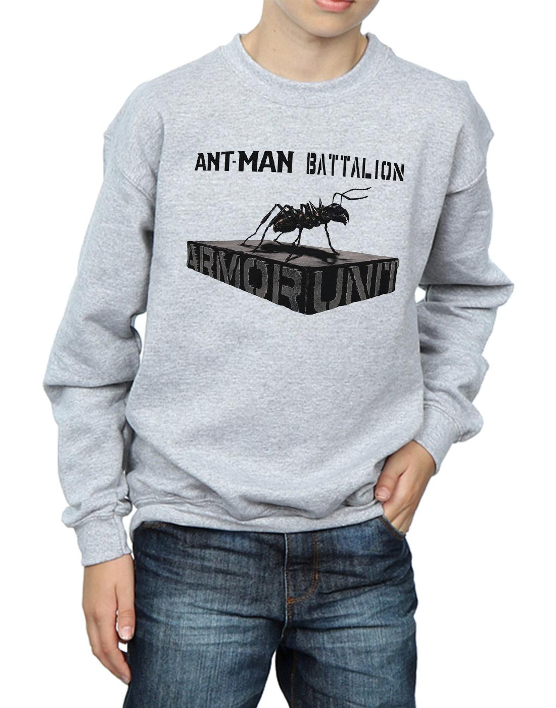 Sports Grey - Side - Marvel Boys Ant-Man Batallion Sweatshirt
