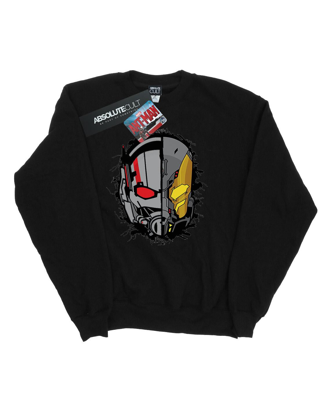 Black - Front - Marvel Boys Ant-Man Split Helmet Sweatshirt