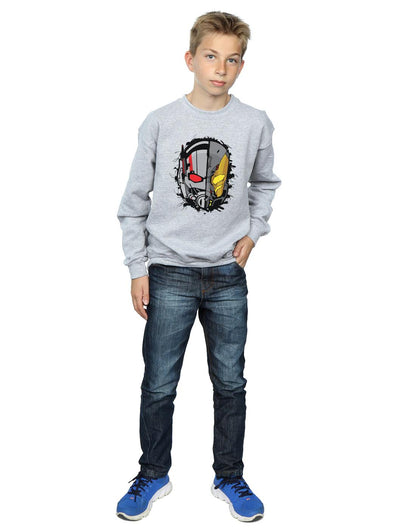 Sports Grey - Lifestyle - Marvel Boys Ant-Man Split Helmet Sweatshirt