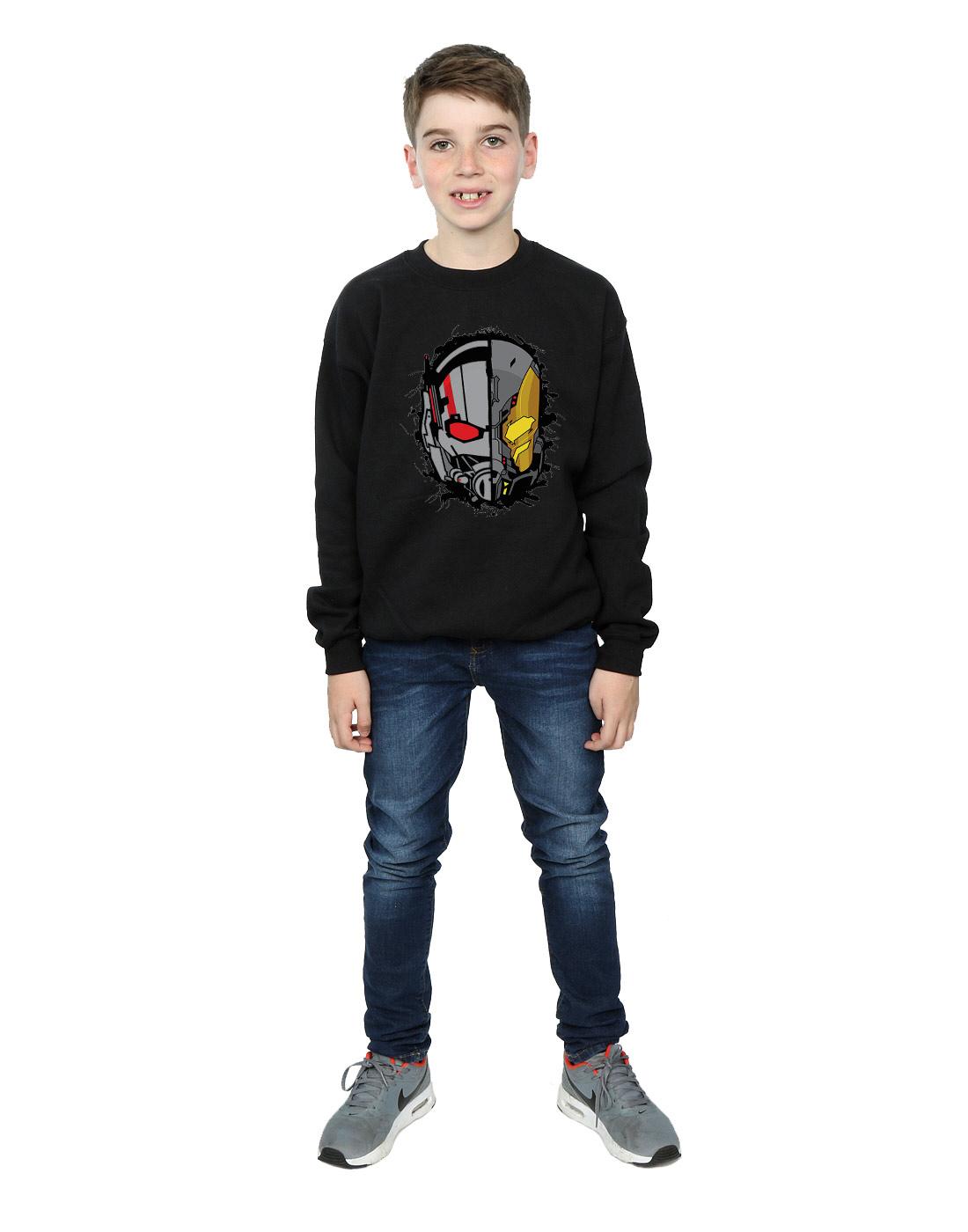 Black - Lifestyle - Marvel Boys Ant-Man Split Helmet Sweatshirt