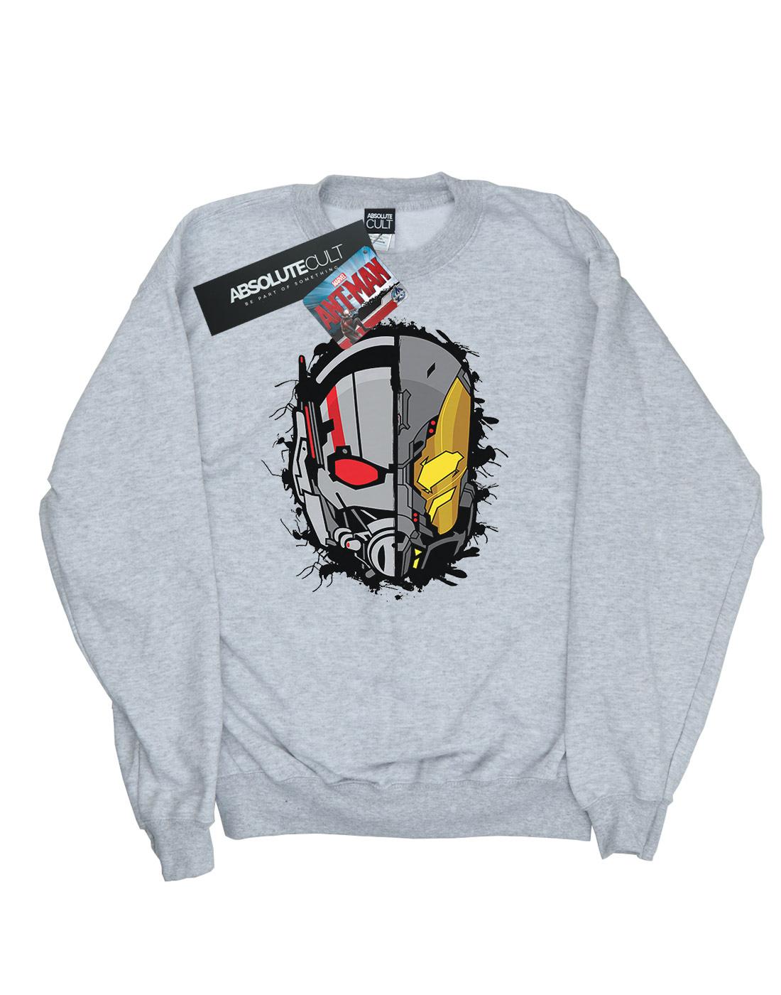 Sports Grey - Front - Marvel Boys Ant-Man Split Helmet Sweatshirt