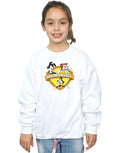 White - Back - Animaniacs Girls Logo Crest Sweatshirt