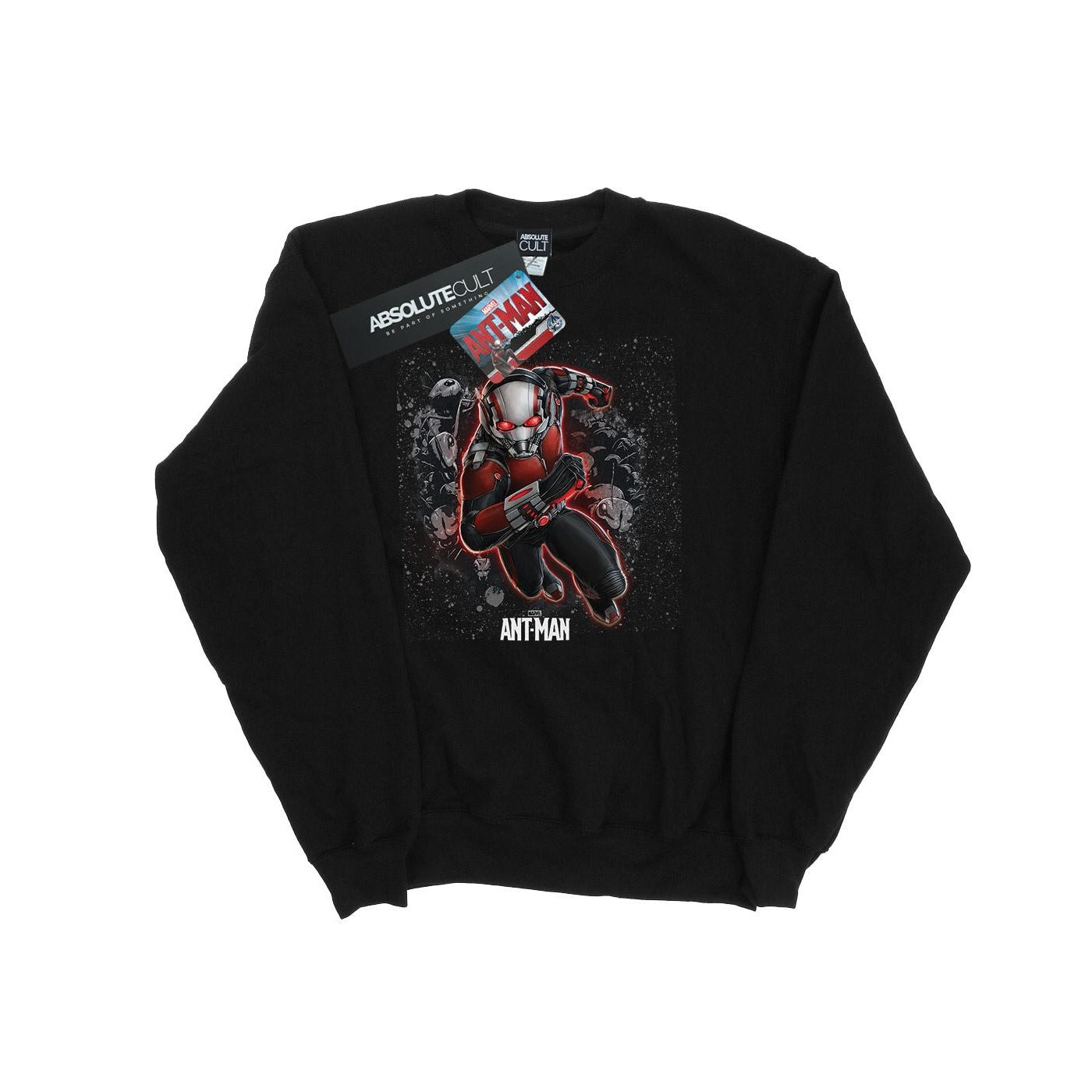 Black - Front - Marvel Boys Ant-Man Ants Running Sweatshirt