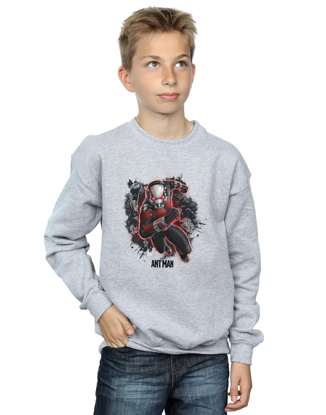 Sports Grey - Back - Marvel Boys Ant-Man Ants Running Sweatshirt