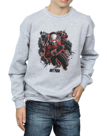 Sports Grey - Side - Marvel Boys Ant-Man Ants Running Sweatshirt