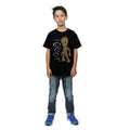 Black - Side - Guardians Of The Galaxy Boys I Am Groot Scribble Cotton T-Shirt
