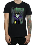 Black - Side - Maleficent Mens Montage Cotton T-Shirt
