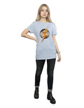 Sports Grey - Lifestyle - Flash Womens-Ladies Logo Cotton Boyfriend T-Shirt