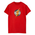 Red - Front - Flash Womens-Ladies Logo Cotton Boyfriend T-Shirt