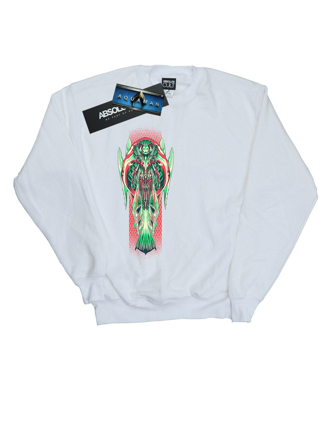 White - Front - DC Comics Boys Aquaman Queen Atlanna Sweatshirt
