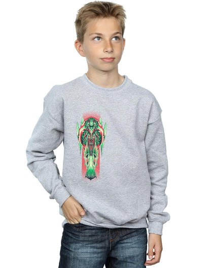 Sports Grey - Back - DC Comics Boys Aquaman Queen Atlanna Sweatshirt