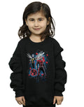 Black - Back - Marvel Girls Ant-Man And The Wasp Particle Pose Sweatshirt